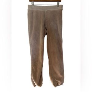 UGG Women's Cozy Soft Cream Velour Fleece Sweatpants Joggers